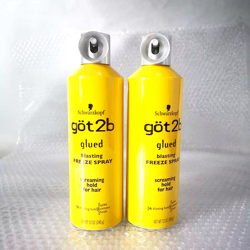 Got 2B Spray Human Hair Styling Gel Got2B Spray Glued 12 Oz / 6 Oz Freeze Spray Ultra Glued Invincible Styling Hair Gel 1.25Oz