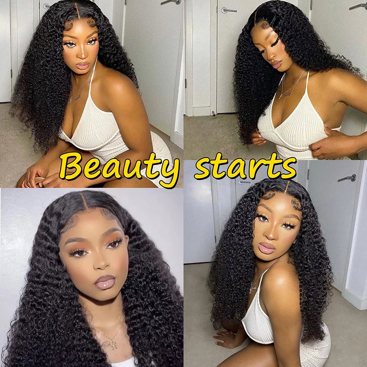 T Part Lace Wig Human Hair Kinky Curly Wigs for Black Women Curly T Part Lace Front Wigs Human Hair Pre Plucked 13X4X1 Transparent Kinky Curly Lace Front Wig Human Hair Brazilian Virgin Wig 18Inch